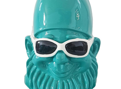 Deko Figur Statue Skulptur 50cm Fuguren Statuen Skulpturen Zwerg mit Brille cool