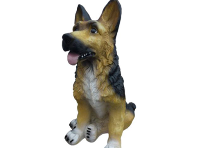 Deko Figur Statue Skulptur 50 cm FIguren Statuen Skulpturen Hund Garten (A143)