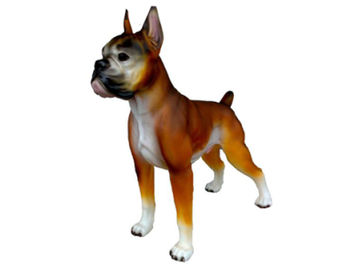 Deko Figur Statue Skulptur 48cm FIguren Statuen Skulpturen Kampfhund Garten A160