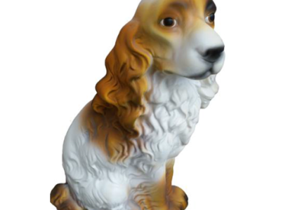 Deko Figur Statue Skulptur 38 cm FIguren Statuen Skulpturen Garten Hund  (A19)