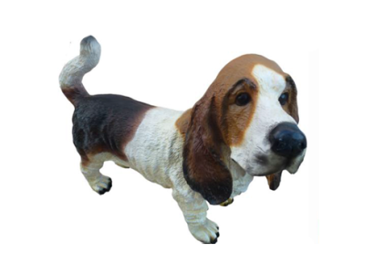 Deko Figur Statue Skulptur 25x50cm Figuren Statuen Skulpturen Garten Hund (A330)