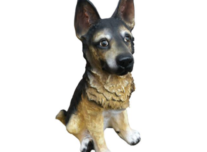 Deko Figur Statue Skulptur 50 cm Figuren Statuen Skulpturen Garten Hund (A534)