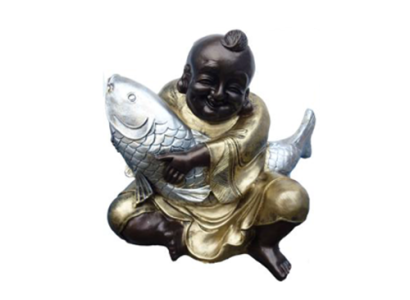 Deko Figur Statue Skulptur 33 cm Figuren Statuen Skulpturen Buddha China  (B42)
