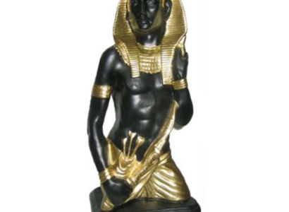 Ägypten Skulptur Pharao Kunststoff Statue Figuren Statuen Antik Stil 46cm Neu