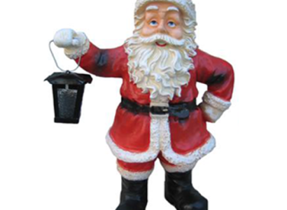 Weihnachtsmann Nikolaus Weihnachts Haus Dekoration Schlitten Figur Statue Deko