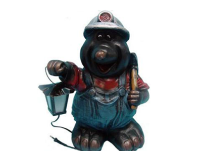 Lampen Beleuchtung Maulwurf Garten Deko Figur Statue Skulptur Figuren Dekoration