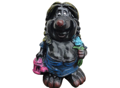 Design Maulwurf Fräulein Farten Deko Figur Statue Skulptur Figur Dekoration Neu