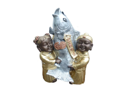 Deko Figur Statue Skulptur 44 cm Figuren Statuen Skulpturen Glücksbringer  (B56)