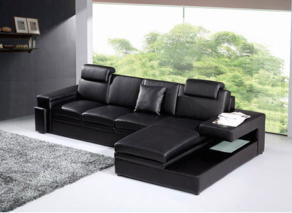 Wohnlandschaft Sofa mit USB Ecksofa Eckcouch Polster Garnitur Ecke Sofas 3371