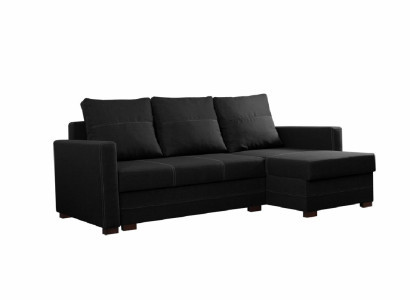 L-Form Sofa Designer mit Bettfunktion Wohnlandschaft Schlafsofa Ecksofa Couch
