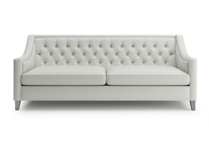 Leder Chesterfield-Sofa in Braun modern elegant