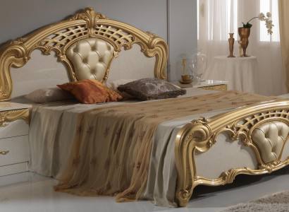 Klassisches Bettgestellt Schlafzimmer Set 3 tlg. Bett + 2 Nachttische Stil Möbel