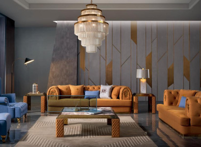Sofagarnitur Ledersofa Couch Garnituren Design Modern Sofa 3+3+1+1 Sitzer Sofas