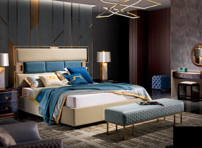 Bett Nachttisch Schminktisch 6 tlg.Schlafzimmer Design Modern Luxus Set Betten