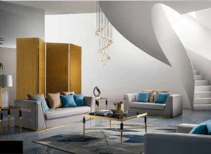 Garnitur 3+2 Sitzer Couchtisch Beistelltisch Wohnlandschaft Sofa Couch 4tlg. Neu