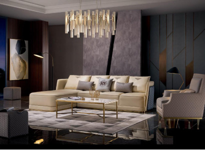 Wohnlandschaft Ecksofa L Form Sessel Set Garnitur Modern Sofa Leder Sitz Ecke