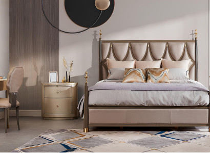 Bett 2x Nachttisch 3 tlg Schlafzimmer Set Design Modern Luxus Klassische Möbel