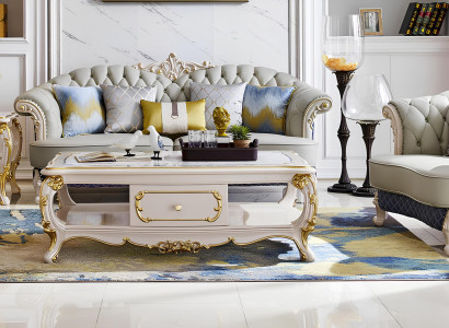 Klassische Chesterfield Garnitur Ledersofa Polstergarnituren Sofa Couch Set 321