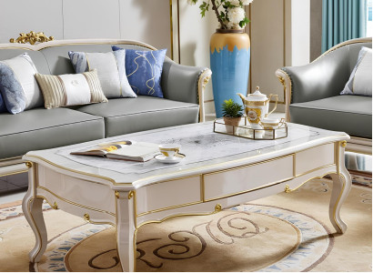 Tische Klassischer Couchtisch Beistelltisch Sofa Wohnzimmer Tisch Echtholz