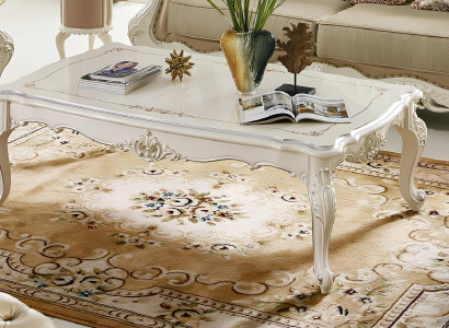 Couchtisch Tisch Echtholz Wohnzimmertisch Holz Tische Beistell Sofa Barock