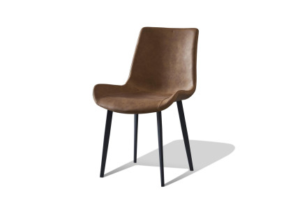 Ess Zimmer 1x Stuhl Echt Stühle Sitz Polster Lehn Designer Leder Sessel Modern