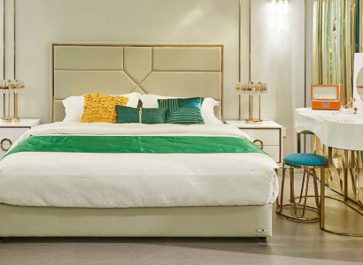 Luxus Design Polster Bett Schlafzimmer Möbel Leder Betten Doppel Ehe Stil Neu