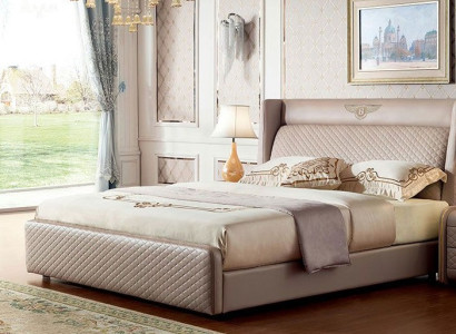 Bett 2x Nachttisch Schlafzimmer Set Designer Luxus Bettgestellt Konsolen Tische