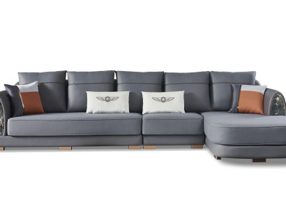 Design Ecksofa Couch Polster Leder Eck Garnitur Sofa Sitz Ecke Wohnlandschaft