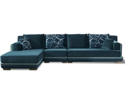 Wohnlandschaft L Form Ecksofa Couch Design Polster Textil Garnitur Sofa Ecke Neu