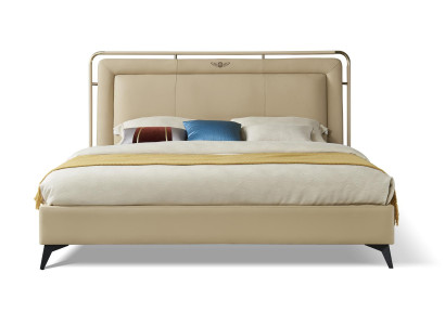 Bett Polster Klassisches Doppelbett 180x200cm Holz Hotel Betten Schlafzimmer Neu