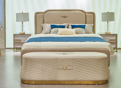 Bett Polster Design Luxus Doppel Hotel Betten Ehe 180x200cm Schlaf Zimmer Leder