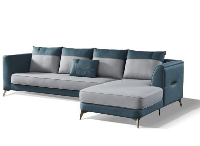 Ecksofa Textil Sofa Polstergarnitur Moderne Couch Wohnlandschaft L form Design
