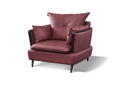 Klassischer Sessel Fernseh Design Polster Sofa Couch Couchen Sofas Textil Stoff