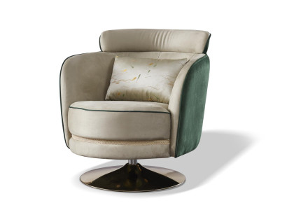 Lehnstuhl Design Sessel Dreh Leder Polster Wohnzimmer Samt Gastro Stuhl Stühle