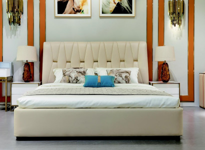 Bett Polster Design Luxus Metall Doppel Hotel Betten Ehe Schlaf Zimmer Textil