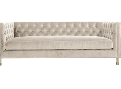 Beige Möbel 4 sitzer Neu Chesterfield Sofa Samt XXL Big Textil Stoff Couchen Neu