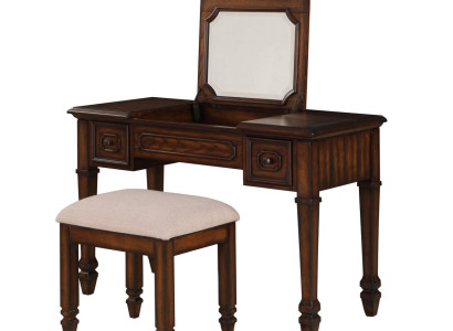 Schminktisch mit Spiegel Luxus Konsole Kommode Schlafzimmer Neu 2tlg. Set Tisch