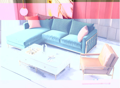 Ecksofa Wohnlandschaft Polster Eck Sofa Couch Sitz Garnitur Modern Stoff L Form