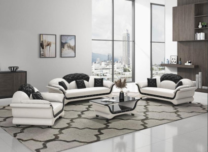 Sofagarnitur 3+2+1 Sitzer Set Design Sofa Polster Couchen Couch Modern Luxus Neu