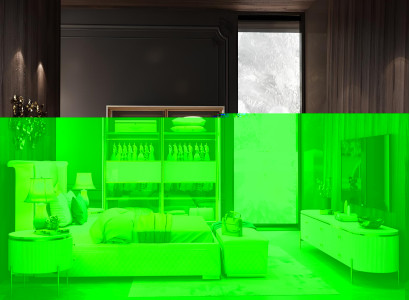 Set Komplettes Schlafzimmer Bett Schrank Nachttisch Spiegel Schrank 6 tlg. Neu