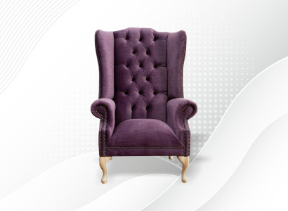 Chesterfield Ohrensessel Sessel 1 Sitzer Sofa Couch Polster Couchen Textil Leder