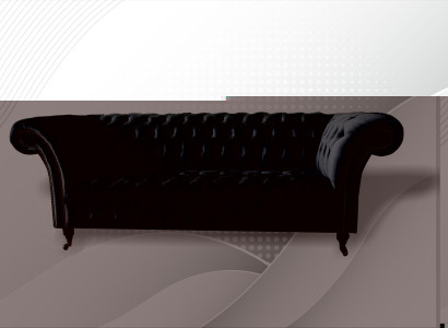 Chesterfield Grau Dreisitzer Kreative Möbel Neu Wohnzimmer Modern Design Sofa