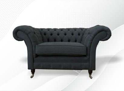 Chesterfield Sessel Graue xxl Design Wohnzimmer Polster Sofa Neu Kreative Luxus