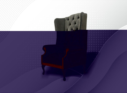 Chesterfield Sessel Grau Neu Wohnzimmer Modern Textil Stoff Ohrensessel Möbel