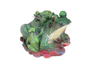 abstrakte Skulptur Frosch Dekoration Figur Kunststoff Deko Statue 33cm Statuen