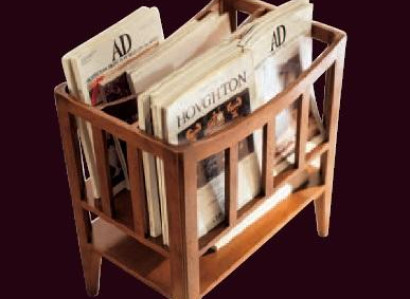 Wohnzimmer Design Möbel Zeitungsregal Regal Holz Ständer Italienische Zeitung