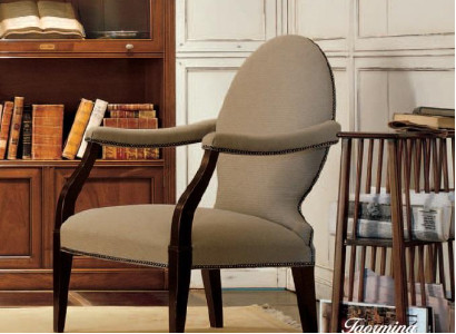 Sessel Esszimmer Wohnzimmer Büro Design Massivholzstuhl Armlehnenstuh Lehnstuhl