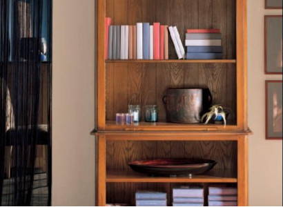 Regal Schrank Büroregal Elegantes braunes Bücherregal Italienische Einrichtung