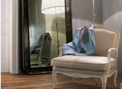 Wohnzimmer Stuhl 1 Sitzer Sessel Holz Luxus Klasse Möbel Design Spiegel 2tlg Neu