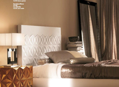 Betten Design Möbel Einrichtung 3 tlg. Schlafzimmer Set Bett mit 2 Nachttischen